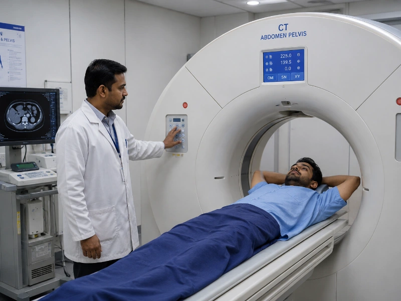Advanced Multi-slice CT Abdomen Pelvis Scan Imaging Technology Machine
